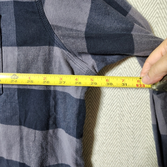 Carhartt Flannel Men's 3XLT Rugged Flex Blue Plaid Long Sleeve Shirt - Picture 8 of 9